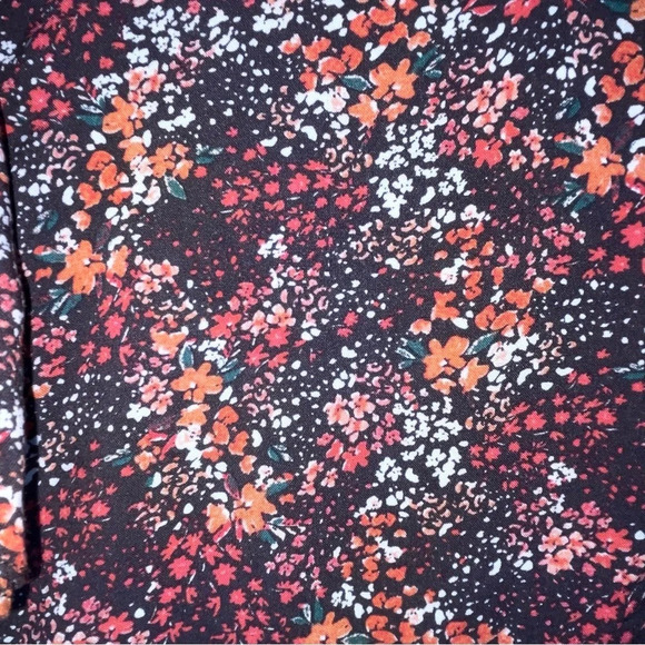 Cynthia Rowley Colorful Floral Flutter Sleeve Blouse Women’s Size Small Career - Picture 5 of 9